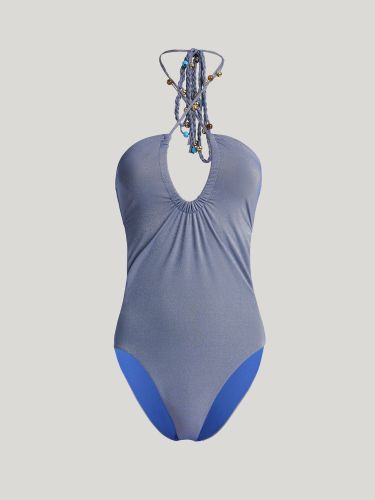 Hight Shine Metallic Swimsuit Metalik plava M 4W7217