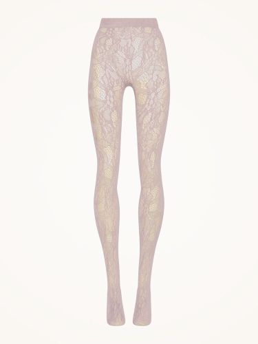 Floral Net Tights svetlo roze xs 19410