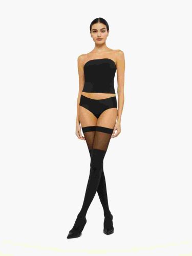 Shiny Sheer Stay-up tamnosiva xs 28158